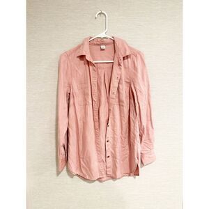 New Old navy pink button down top